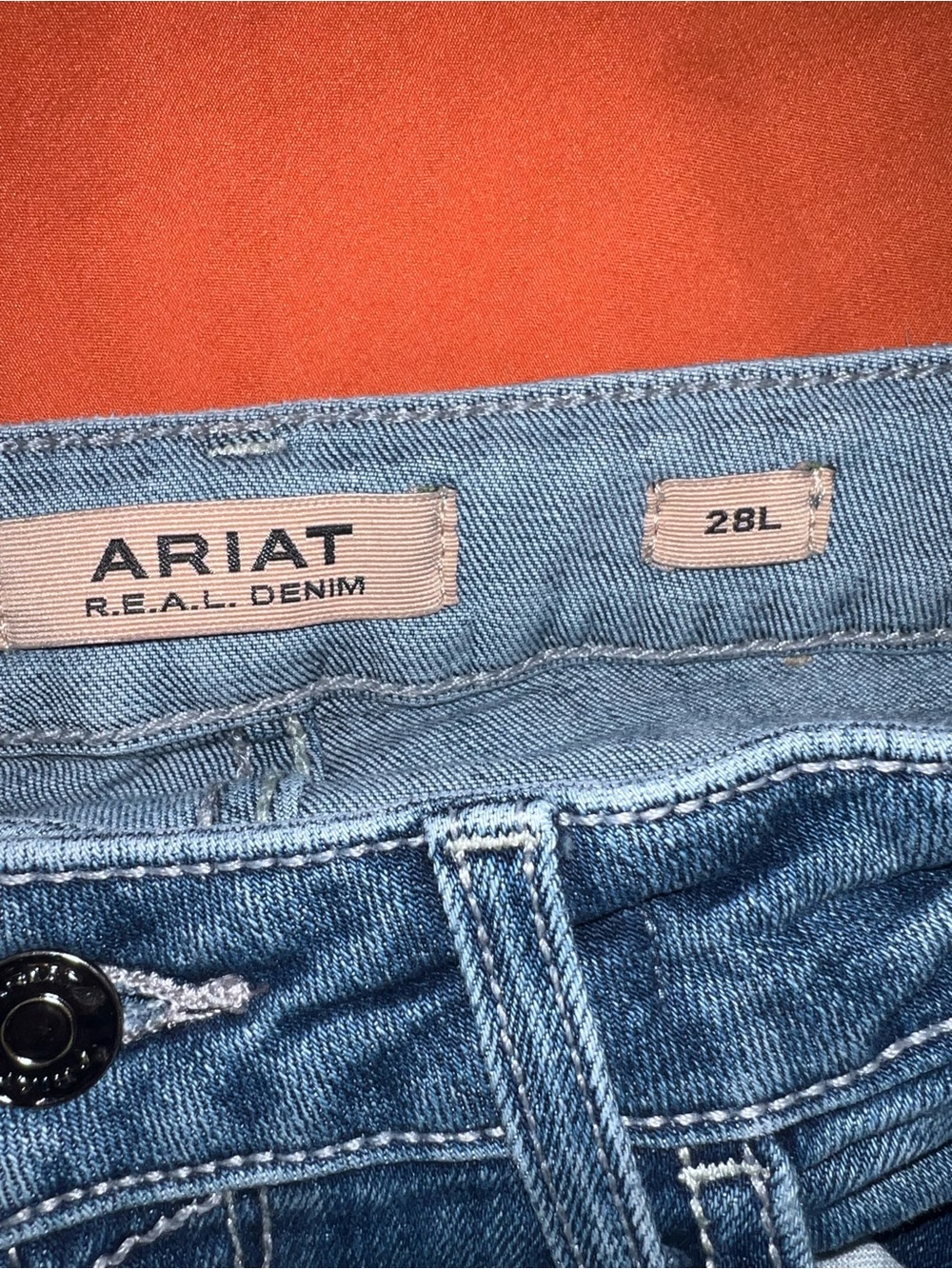 Ariat Women's Medium Blue Flare Jeans - Picture 3 of 3